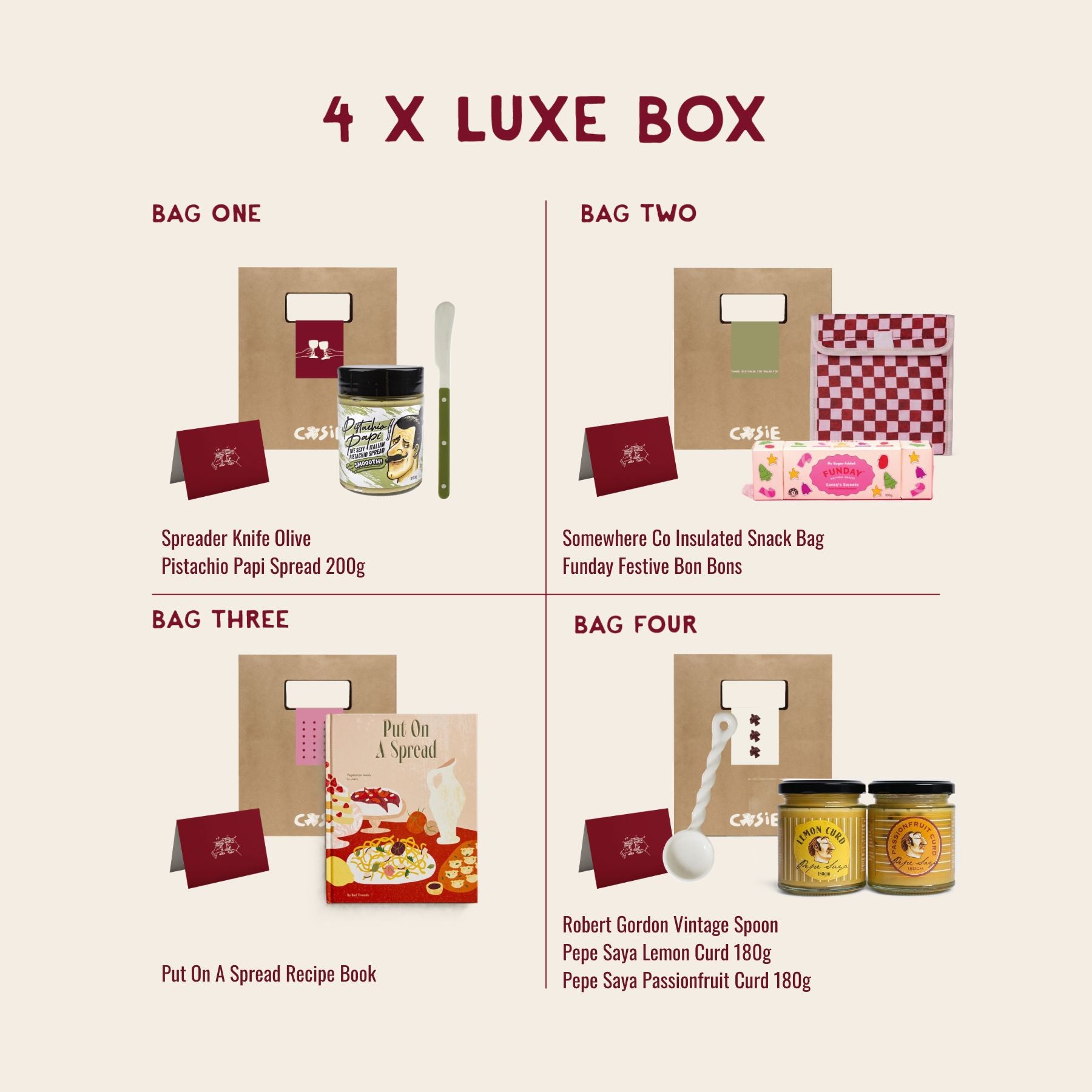 Box of 4 Luxe Gift Bags