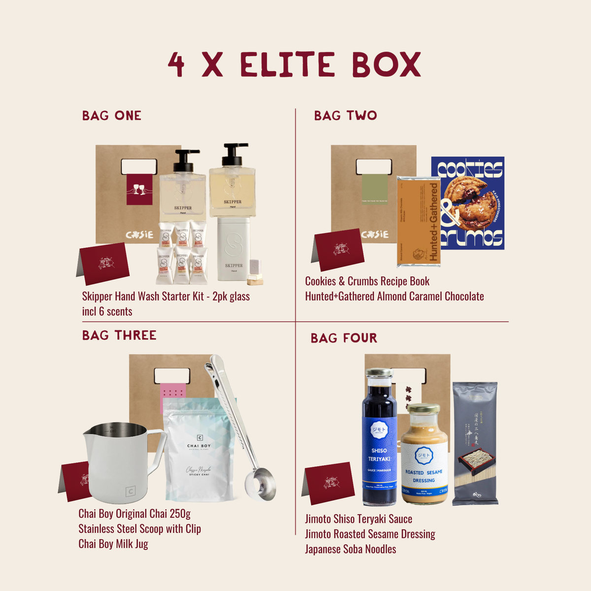 Box of 4 Elite Gift Bags