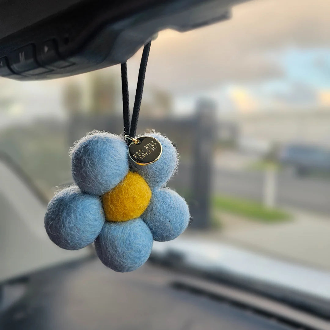 Australian Coast Felt Flower Air Freshener - Sky