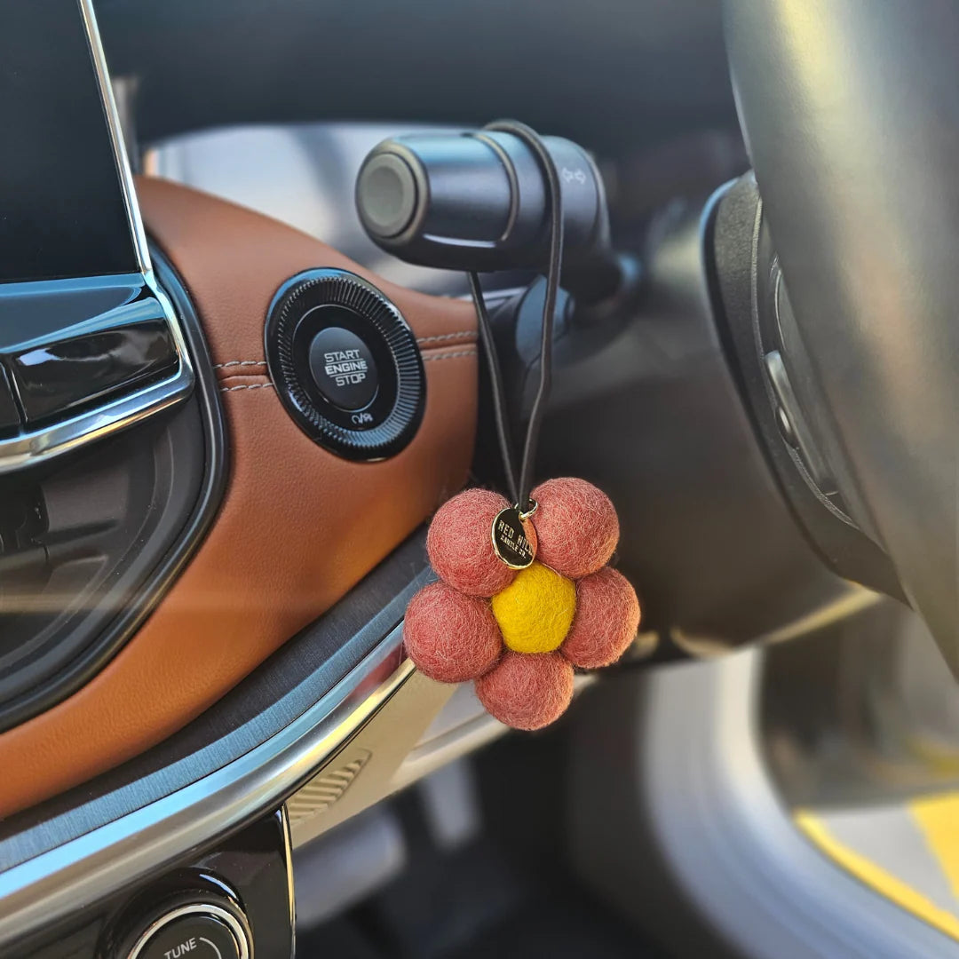 Australian Outback Felt Flower Air Freshener - Rust