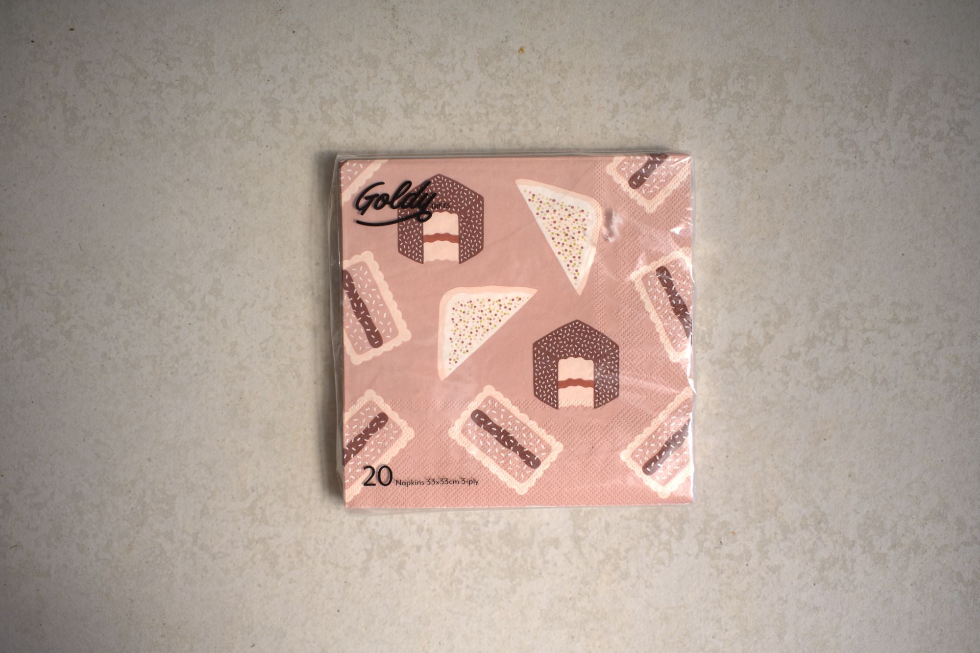 Aussie Bickie Break 20pk 3 ply 33cm napkin