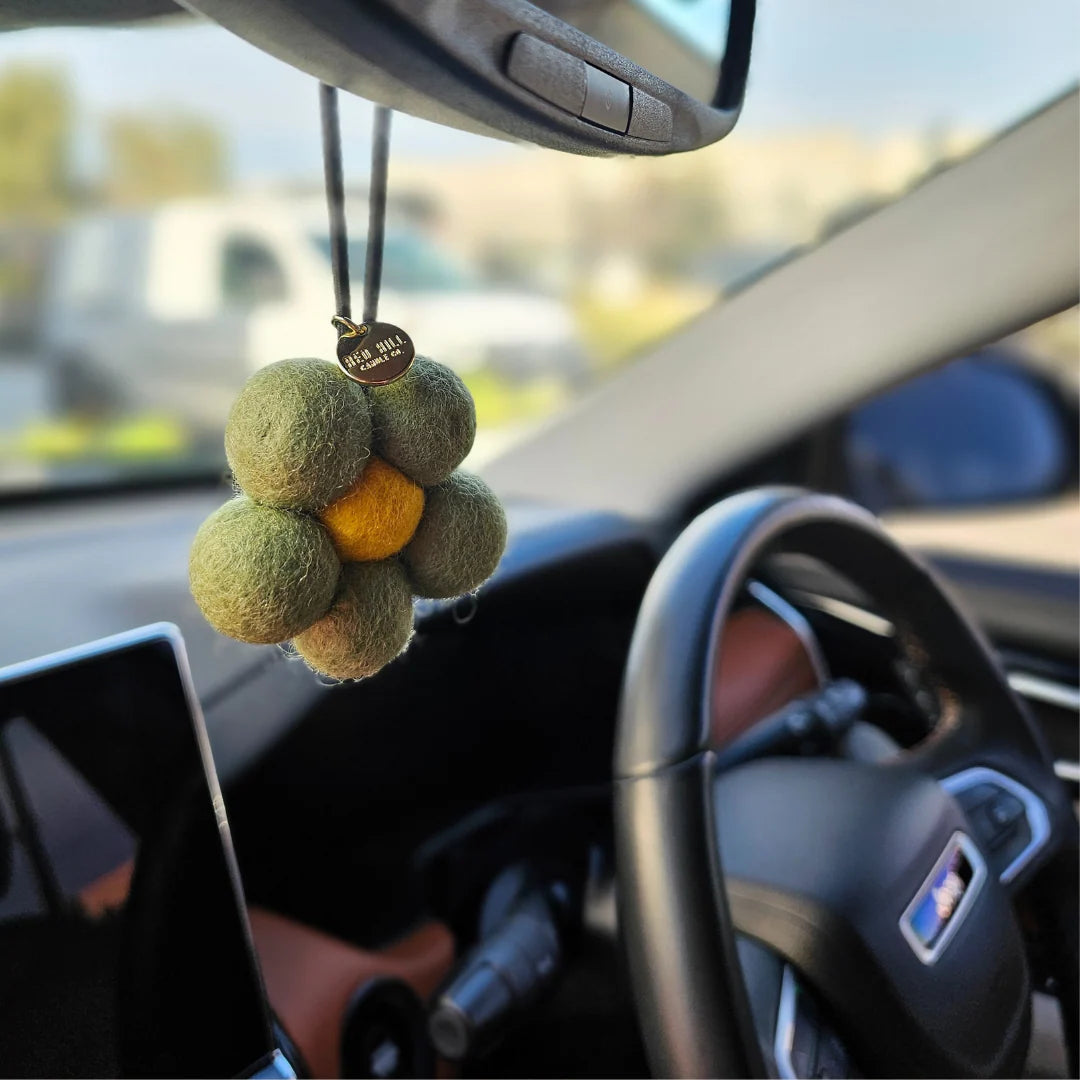 Australian Bush Felt Flower Air Freshener - Sage